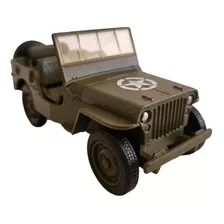 Miniatura Jeep Willys 1941 Verde Militar Escala 1/32 Welly 