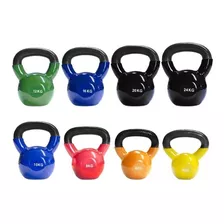 Pesa Rusa Pro 12 Kg Kettlebell Acero + Vinilo- Crossfit 