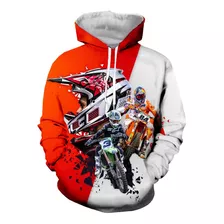 Sudadera Con Capucha De Manga Larga De Motocross Divertida N