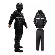 Chaqueta Reflectante Impermeable Para Motocicleta Con Capuch