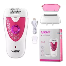 Depiladora Afeitadora Eléctrica Mujer Vgr V-722 Cuerpo 2en1