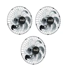 Kit 3 Ventilador Parede Delta Biturbo + Forte Potente Turbo