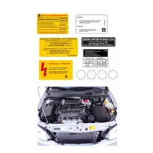 Kit Adesivos Etiquetas Motor Chevrolet Agile Astra Vectra