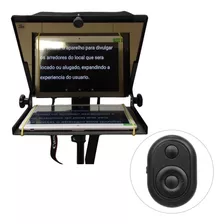 Teleprompter 10,5 Handycam Dslr C/ Controle Tele Prompter