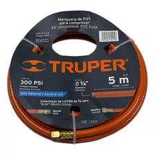 Manguera P/pist.b.presion 1/4 Truper Manpi5-1/4x Rollo 5mt