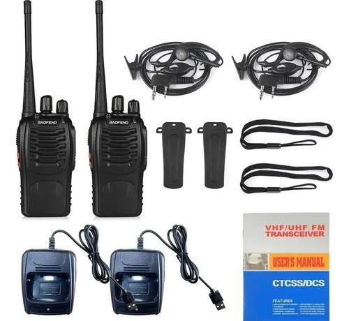 2 Radios Baofeng Bf-888s Uhf Con Manos Libres Set-2 Foto 10