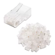 Paquete De Enchufes Modulares Cat Rj Para Cable De Gr...