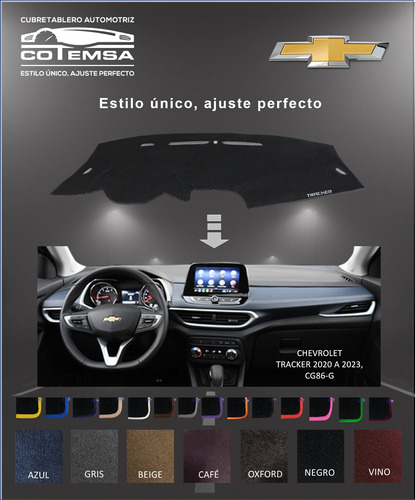 Cubretablero Aut.(color) Chevrolet Tracker 2020 A 2021, Cg86 Foto 2