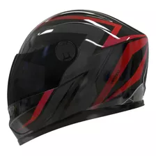 Casco Integral Moto Vertigo V32 Influence Rojo/negro Brillo