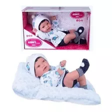 Boneco Anny Doll Reborn Baby Menino Bebê 42cm Realista 