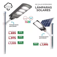 Lampara Led Solar (60 Watts) Con Sensor De Movimiento