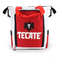 Hielera Back Pack Tecate Color Roja Con Logo Águila