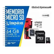 Micro Sd 64gb 1000% Original + Adaptador + Obsequio