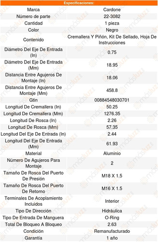 Cremallera Direccion Hidraulica Chrysler 300 6.4l V8 2014 Foto 5