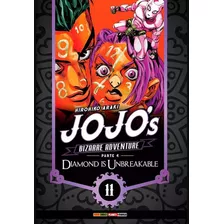 Jojo's Bizarre Adventure Parte 4: Diamond Is Unbreakable Vol. 11, De Hirohiko Araki., Vol. 11. Editora Panini Brasil Ltda, Capa Mole, Edição 11 Em Português, 2023