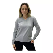 Blusa Facinelli De Lã Tricot Gola V Manga Longa