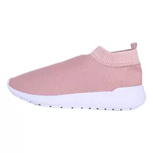 Tênis Feminino Meia Respirável Esporte Casual Nude