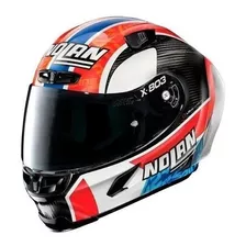 Capacete Carbono X Lite X 803 Rs Alex Rins + Viseira Fumê Cor Laranja Tamanho Do Capacete 60 (l)