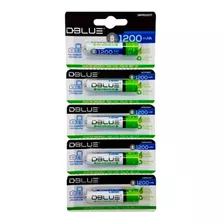 Pack 5 Pilas Recargable Dblue Aaa 1200 Mah Dbpr1200t