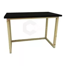 Mesa Pequena 90x77 Leve P/ Quarto Escritório Sala Cozinha Cor Preto