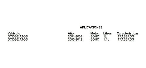 2 Amortiguadores Traseros Dodge Atos 2006 1.1l Boge Foto 4