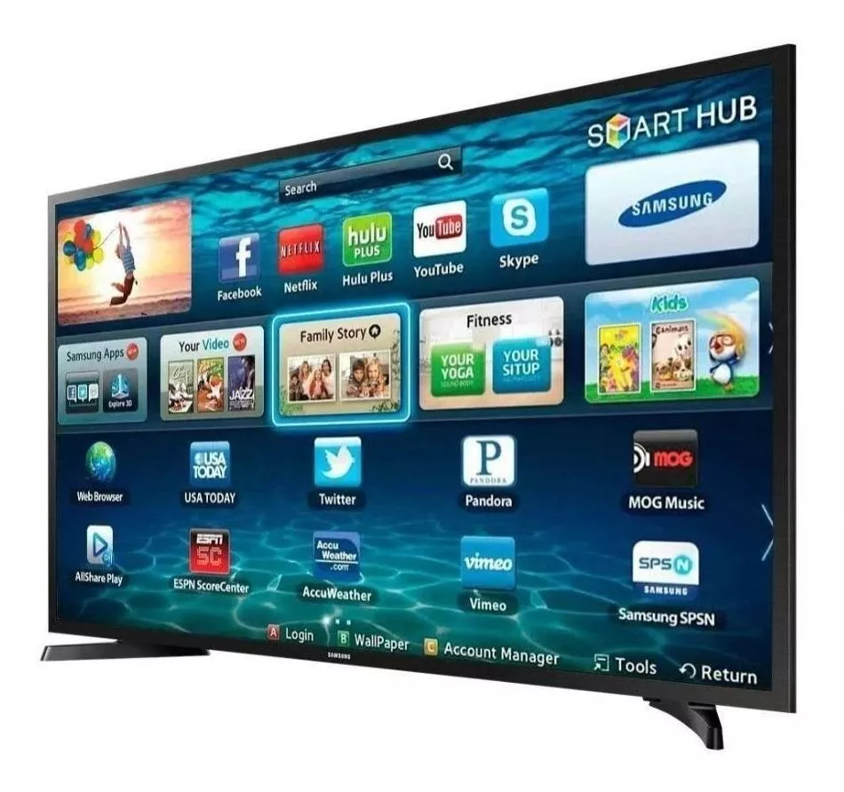Smart Tv Samsung Led 32 Polegadas Hd Wifi 2 Hdmi 1 Usb