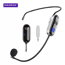 Microfone Headset Sem Fio Uhf Xiakoa Profissional