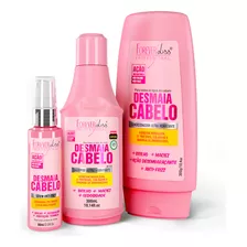 Kit Shampoo Cond E Sérum Desmaia Cabelo Forever Liss