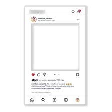 Cartel Instagram Imprimible Personalizado Recibida Marco 