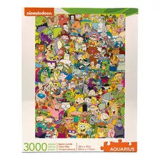 Puzzle Aquarius De Los 90 Nickelodeon De 3000 Piezas