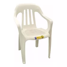 Silla Plastica Fiesta Voss 2000 Con Garantia 5 Años Blanca 