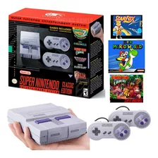 Super Nintendo Snes Classic Edition Mini Original+ 02 Controles+ Vários J0gs