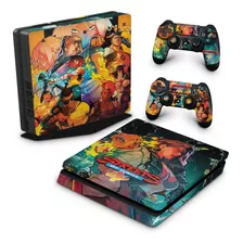 Skin Para Ps4 Slim Adesivo - Modelo 380