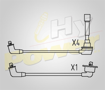 Jgo Cables Buja Silicon Para Honda Prelude 2.2l 4cil 1994 Foto 2