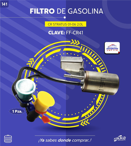 Filtro Gasolina Chraisler Stratus Modelos 01-06 Motor 2.0l Foto 5