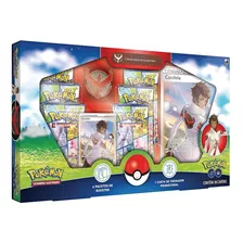 Box Pokémon Go Coleção Especial Equipe Valor Com 38 Cartas