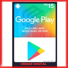 Cartão Google Play R$15 Reais Br Store Gift Card Android