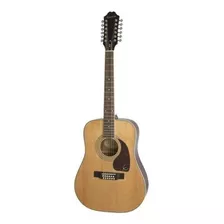 Guitarra Acústica EpiPhone Dr-212 Para Diestros Natural