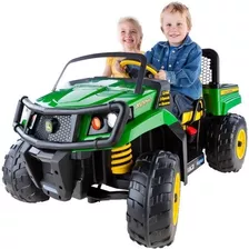 Carrito John Deere Niño Eléctrico Peg Perego Gator Xtreme C Color Verde