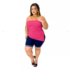 Blusa Tomara Que Caia Plus Size Assimétrica 3d Moda Gringa