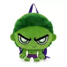 Mochila Marvel Avengers Hulk Con Luz Led Y Pelo 35cm