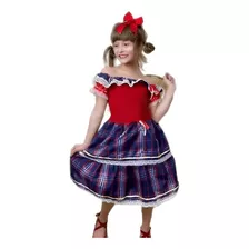 Vestido Infantil Menina Junina Quadrilha São João Caipira