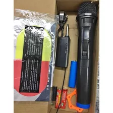 Microfono Inalambrico Con Receptor Plug Aux Recargable