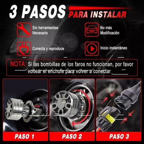 Kit De Faros Led 40000lm Para 2015-2019 Volvo V40 Foto 9