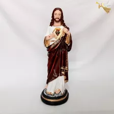 Imagem Sagrado Coração De Jesus 60 Cm Em Resina