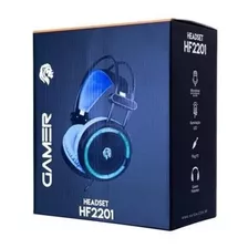 Headset Gamer Hayom P2 Led Azul Com Usb Hf2201