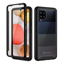 Funda Negra Para Galaxy A42 5g Con Protector De Pantalla