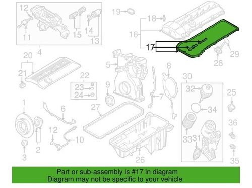 Junta Empaque Tapa Punterias Bmw 330ci 6cil M54 E46 00 A 05 Foto 5