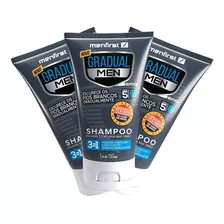 Shampoo Escurecedor Menfirst - Reduz Cabelo Branco X3 Unids