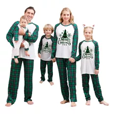 Pijama Natal Familia Casais Com Árvores De Natal Estampas